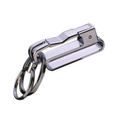 Metal Double Ring Detachable Belt Key Link Stylish Keychain